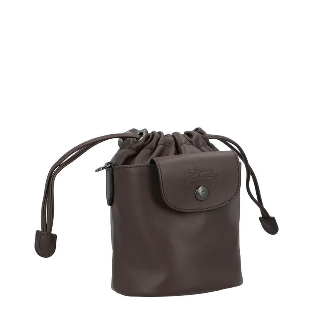 Longchamp Le Pliage Xtra Xs Leather Bucket Bag, Brown - Picture 2 of 5